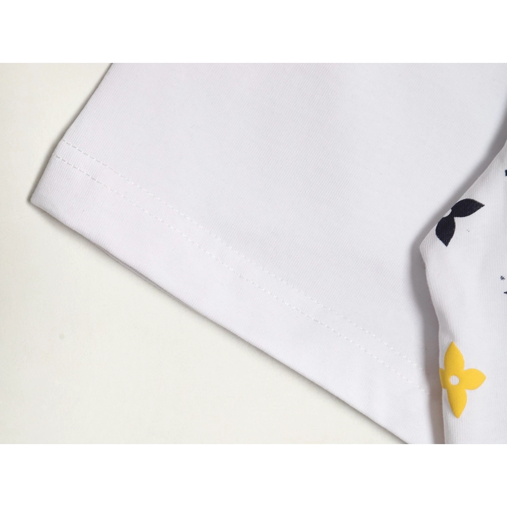 Louis Vuitton inkjet presbyopic print short sleeves,cheap Louis Vuitton