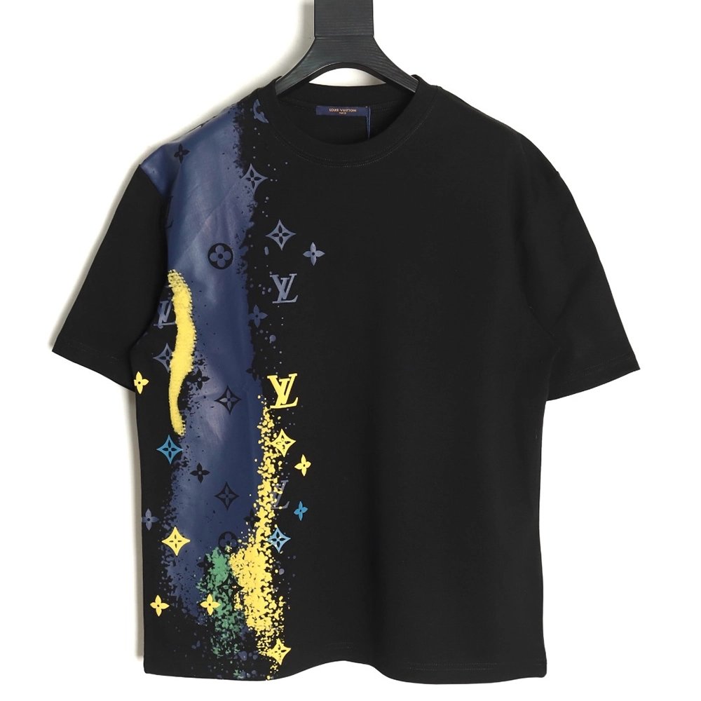 Louis Vuitton inkjet presbyopic print short sleeves,cheap Louis Vuitton