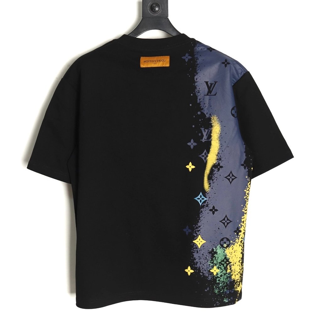 Louis Vuitton inkjet presbyopic print short sleeves,cheap Louis Vuitton