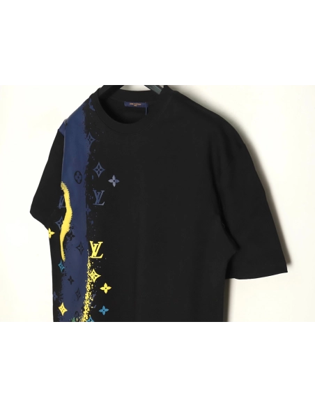 Louis Vuitton inkjet presbyopic print short sleeves,cheap Louis Vuitton