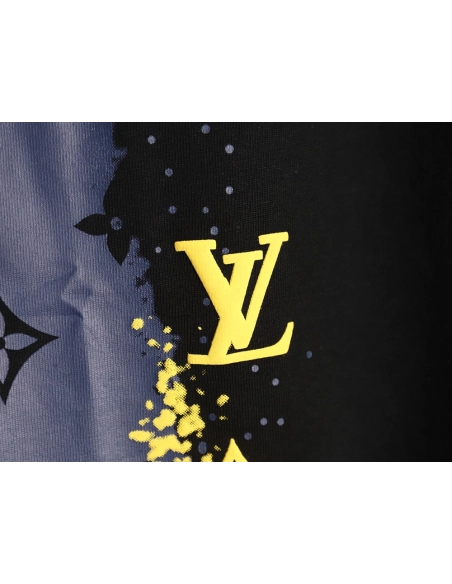 Louis Vuitton inkjet presbyopic print short sleeves,cheap Louis Vuitton