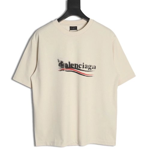 Balenciaga Blurred Coke Print Short Sleeve TShirt,cheap Balenciaga