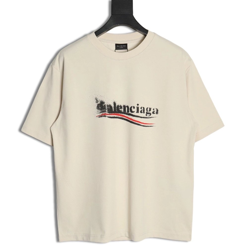 Balenciaga Blurred Coke Print Short Sleeve TShirt,cheap Balenciaga