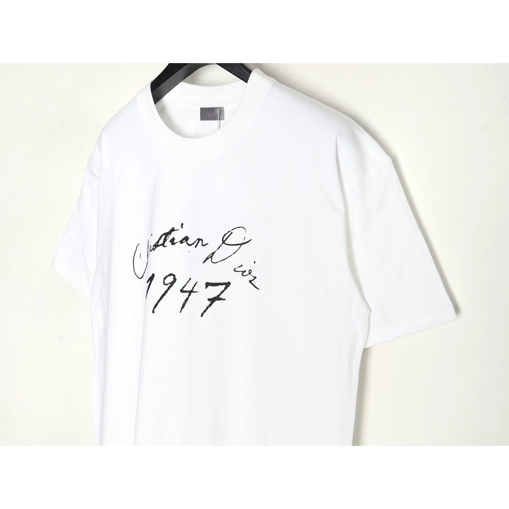 Dior 1947 signature lettering print short sleeves,cheap Dior