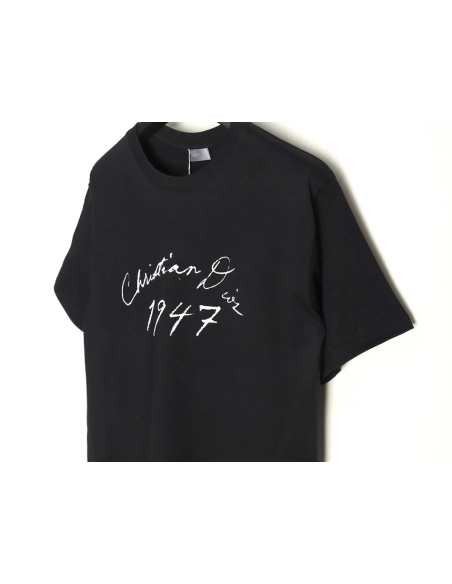 Dior 1947 signature lettering print short sleeves,cheap Dior