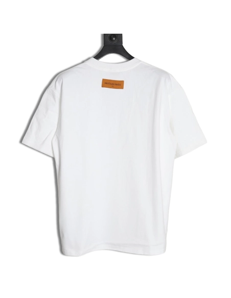 Louis Vuitton embroidered logo badge shortsleeved Tshirt,cheap Louis Vuitton