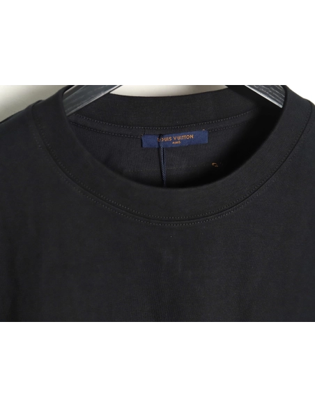 Louis Vuitton embroidered logo badge shortsleeved Tshirt,cheap Louis Vuitton