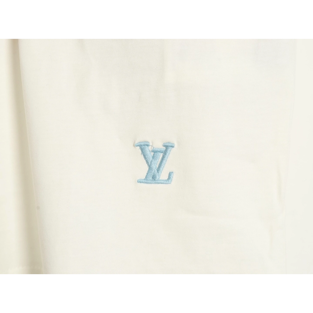 Louis Vuitton Sunfish embroidered shortsleeved Tshirt,cheap Louis Vuitton