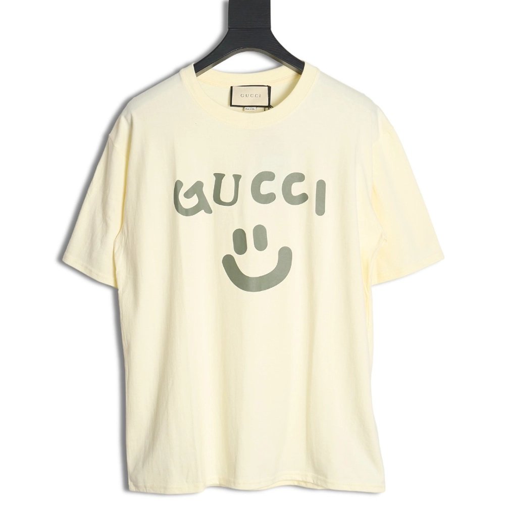 Gucci Smiley Face Print Short Sleeve,cheap Gucci