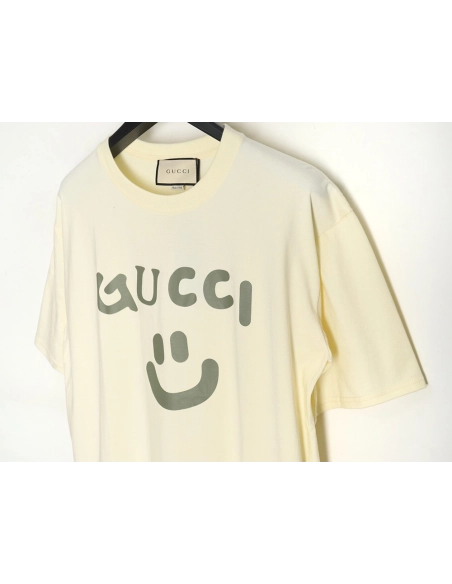 Gucci Smiley Face Print Short Sleeve,cheap Gucci
