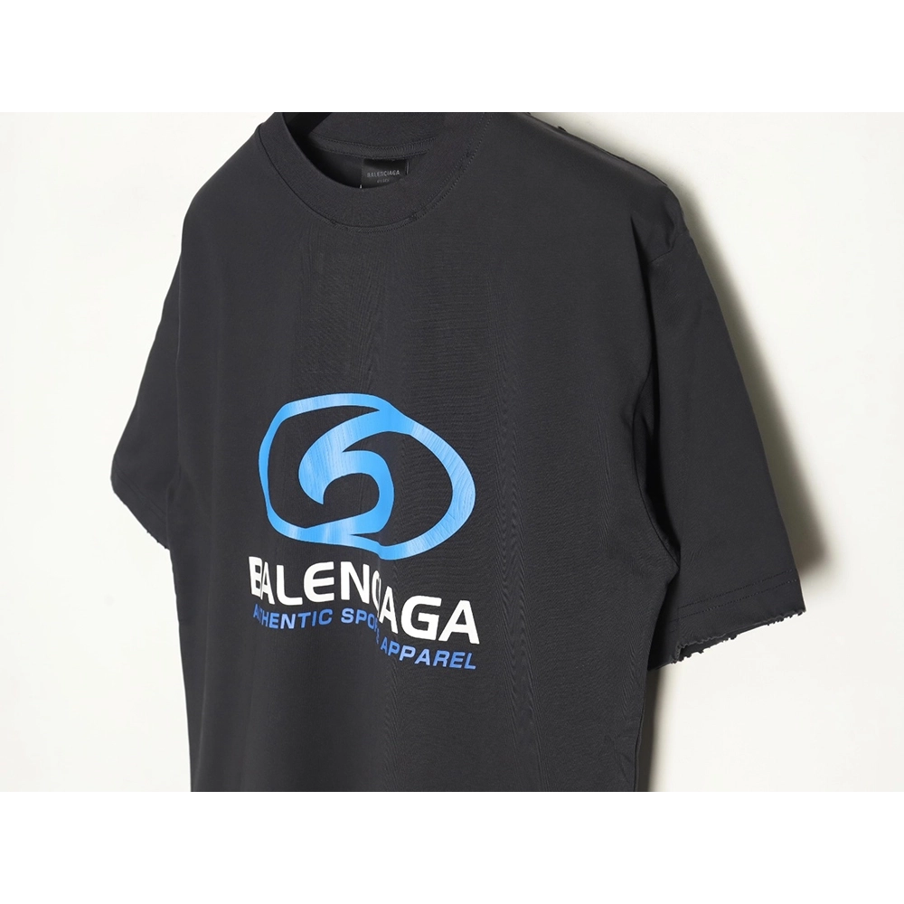 Balenciaga LOGO vertical cracked print shortsleeved Tshirt,cheap Balenciaga