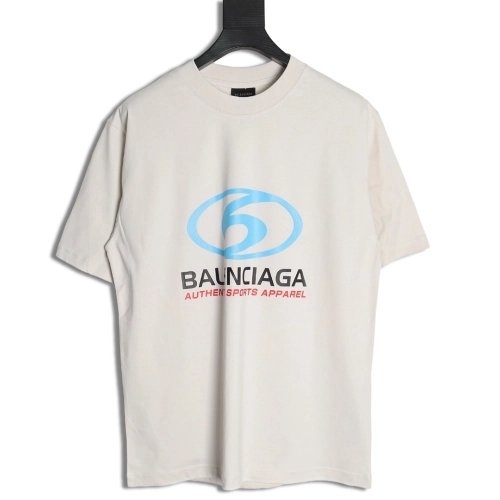 Balenciaga LOGO vertical cracked print shortsleeved Tshirt,cheap Balenciaga