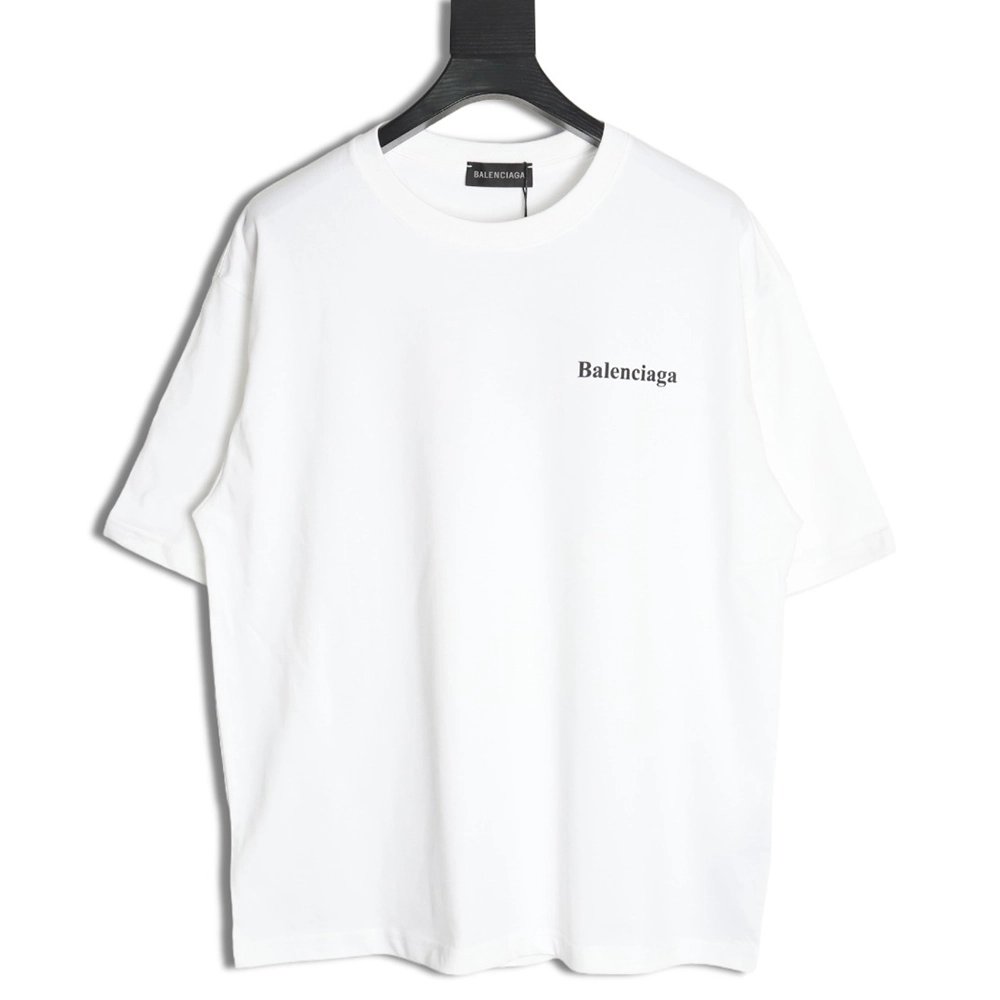 Balenciaga lettering print short sleeves,cheap Balenciaga