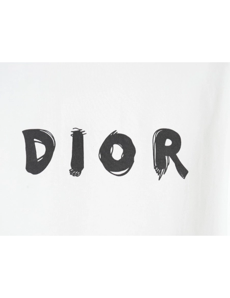 Dior Dragon Printed Letter Short Sleeve TShirt,cheap Dior