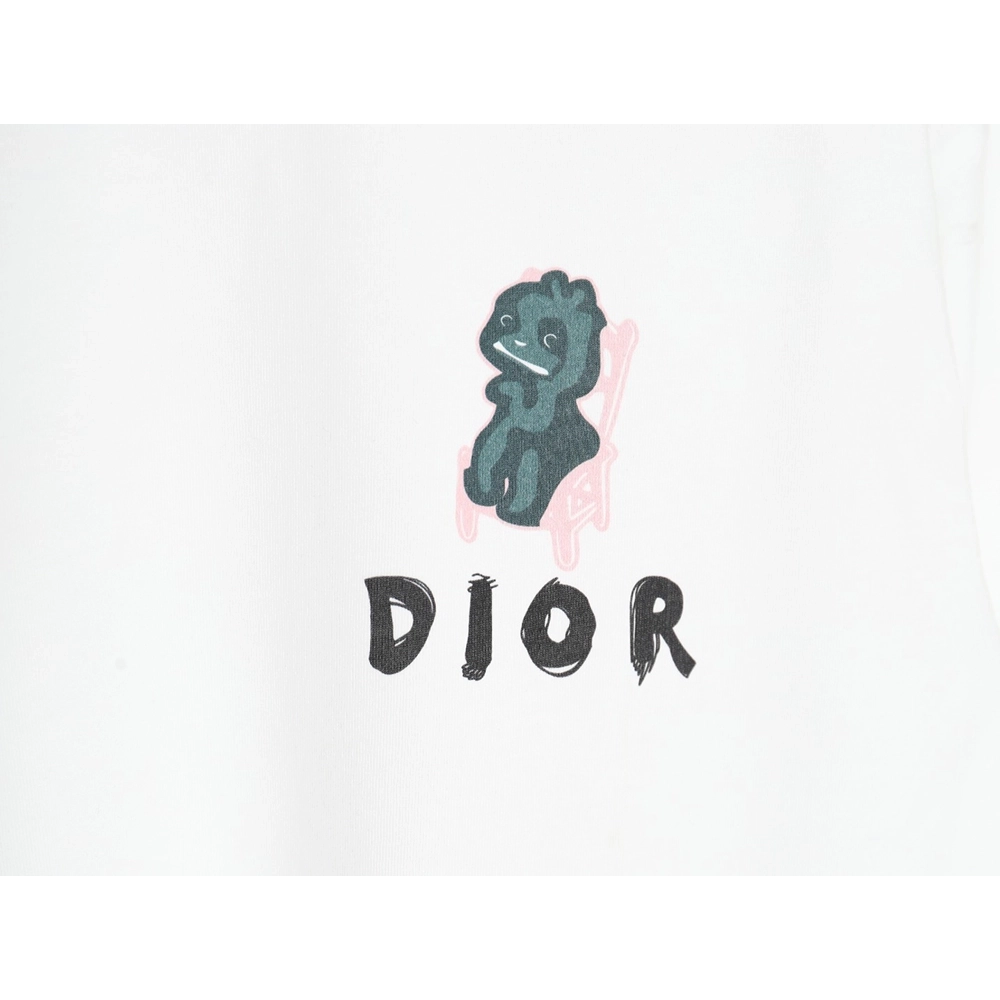 Dior Dragon Printed Letter Short Sleeve TShirt,cheap Dior