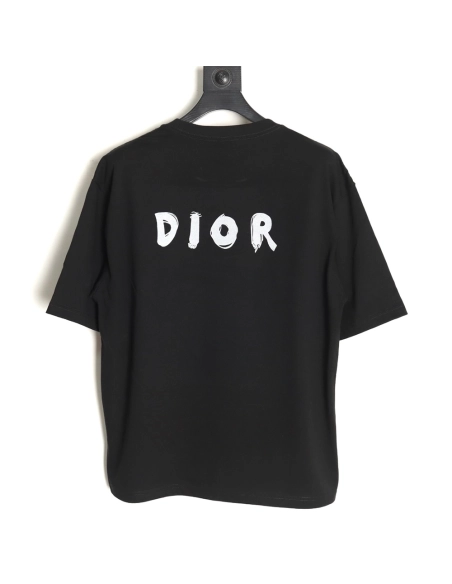 Dior Dragon Printed Letter Short Sleeve TShirt,cheap Dior