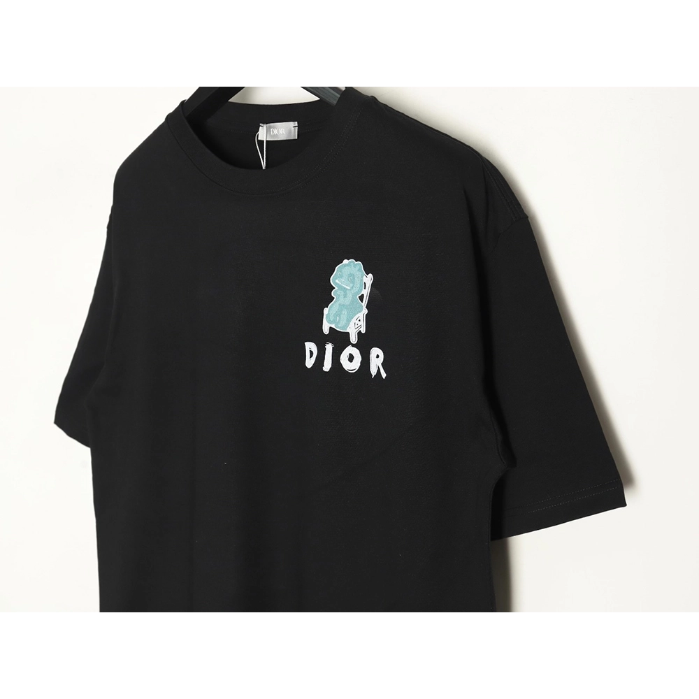 Dior Dragon Printed Letter Short Sleeve TShirt,cheap Dior