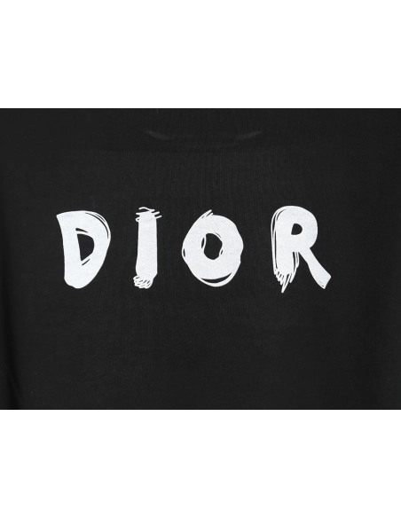 Dior Dragon Printed Letter Short Sleeve TShirt,cheap Dior