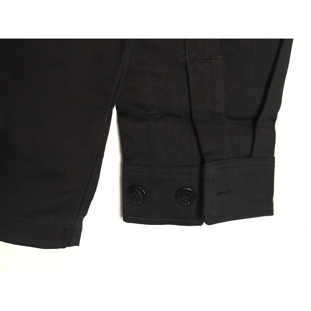 Louis Vuitton paneled black flocked shirt,cheap Louis Vuitton