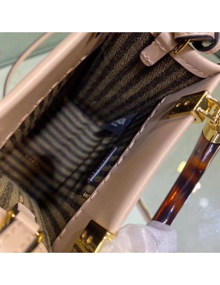 Fendi Mini Sunshine Tote Bags 8BS051 13X18X6.5cm,cheap Fendi Bags