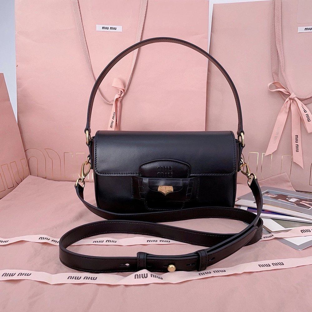 Miu Miu Penny leather bags 5BD270 23X13.5X5cm,cheap Miu Miu Bags