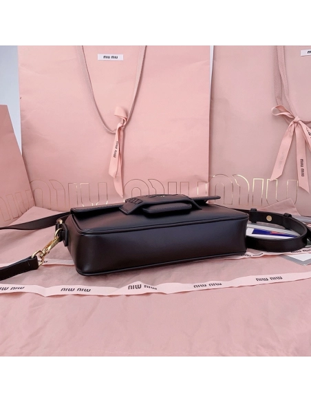 Miu Miu Penny leather bags 5BD270 23X13.5X5cm,cheap Miu Miu Bags