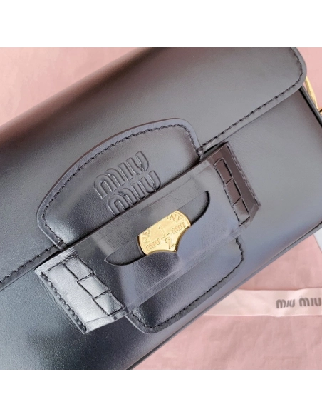 Miu Miu Penny leather bags 5BD270 23X13.5X5cm,cheap Miu Miu Bags
