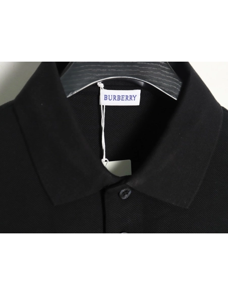 Burberry cursive embroidered signature short-sleeved polo shirt TSK1,Burberry