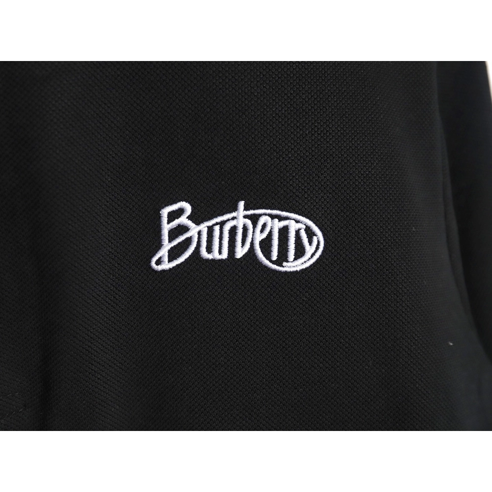 Burberry cursive embroidered signature short-sleeved polo shirt TSK1,Burberry