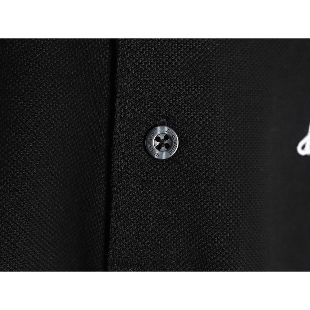 Burberry cursive embroidered signature short-sleeved polo shirt TSK1,Burberry