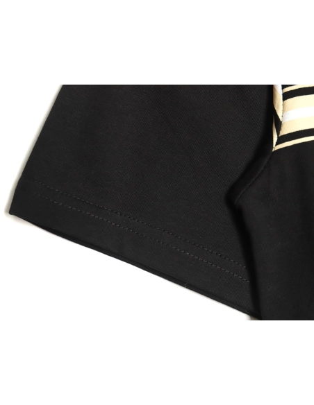 Burberry striped print embroidered horse short sleeves TSK1,Burberry