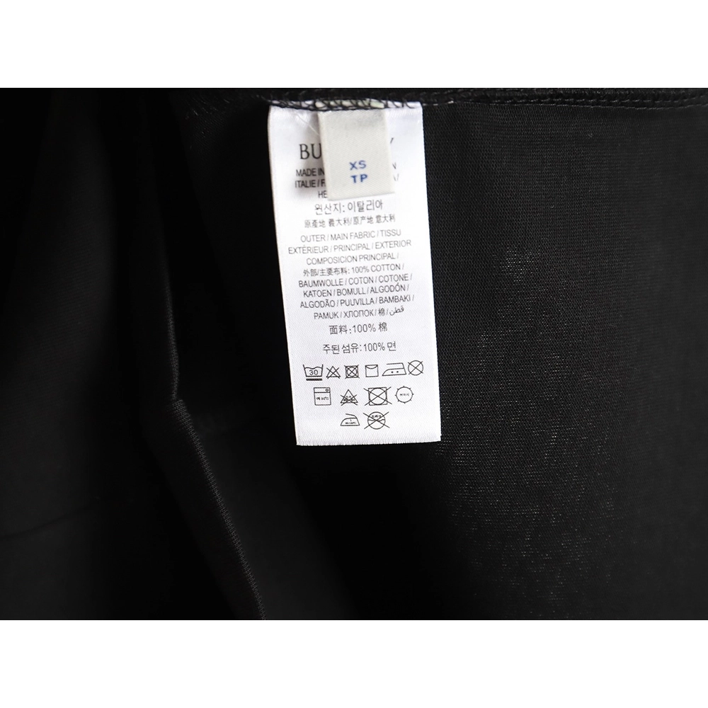 Burberry striped print embroidered horse short sleeves TSK1,Burberry