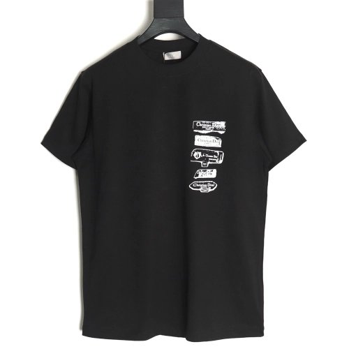 Dior flocked print logo short-sleeve TSK1,Dior