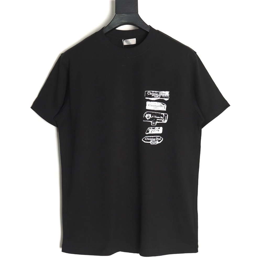 Dior flocked print logo short-sleeve TSK1,Dior