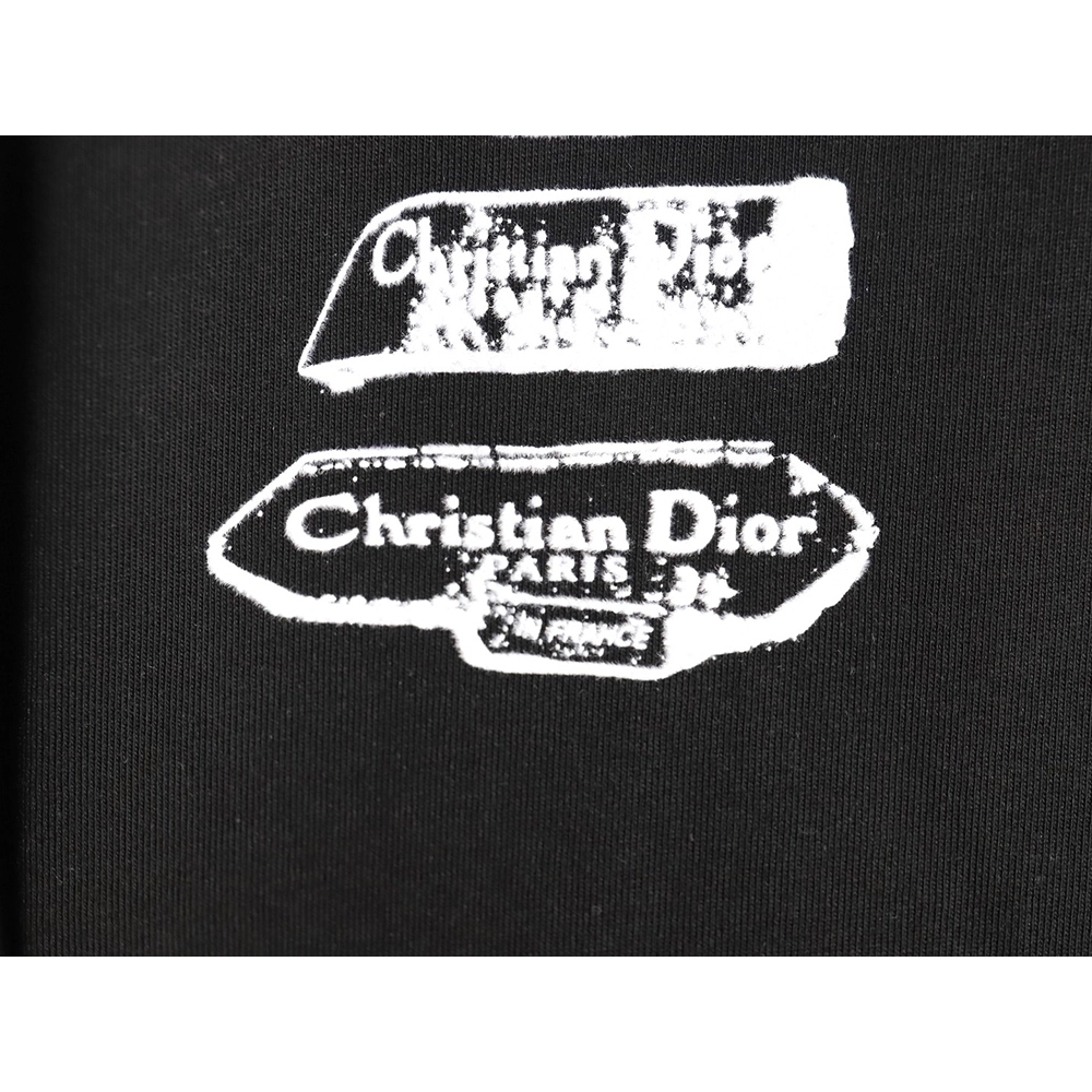 Dior flocked print logo short-sleeve TSK1,Dior