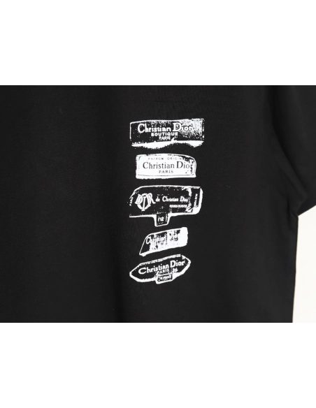 Dior flocked print logo short-sleeve TSK1,Dior