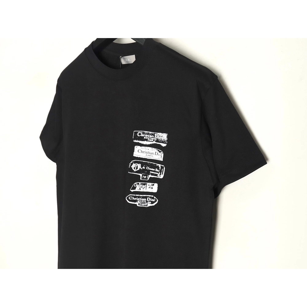 Dior flocked print logo short-sleeve TSK1,Dior