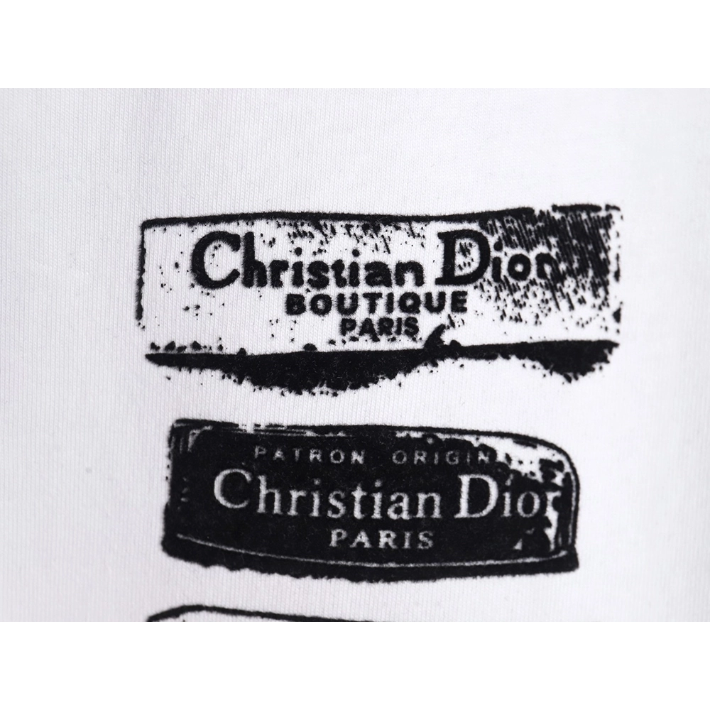 Dior flocked print logo short-sleeve,Dior