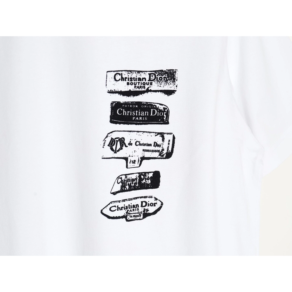 Dior flocked print logo short-sleeve,Dior