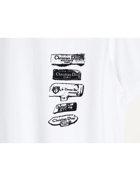 Dior flocked print logo short-sleeve,Dior