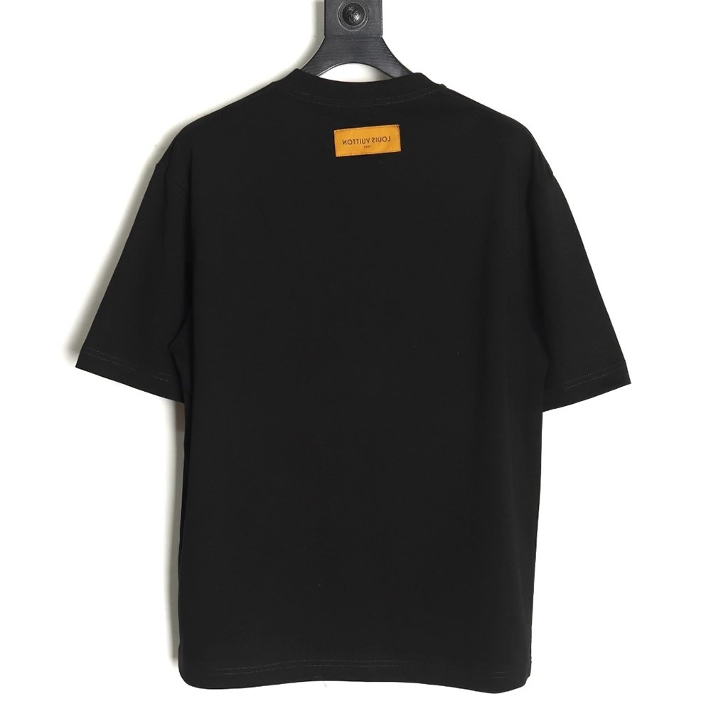 Louis Vuitton flame lettering print short sleeves TSK1,Louis Vuitton