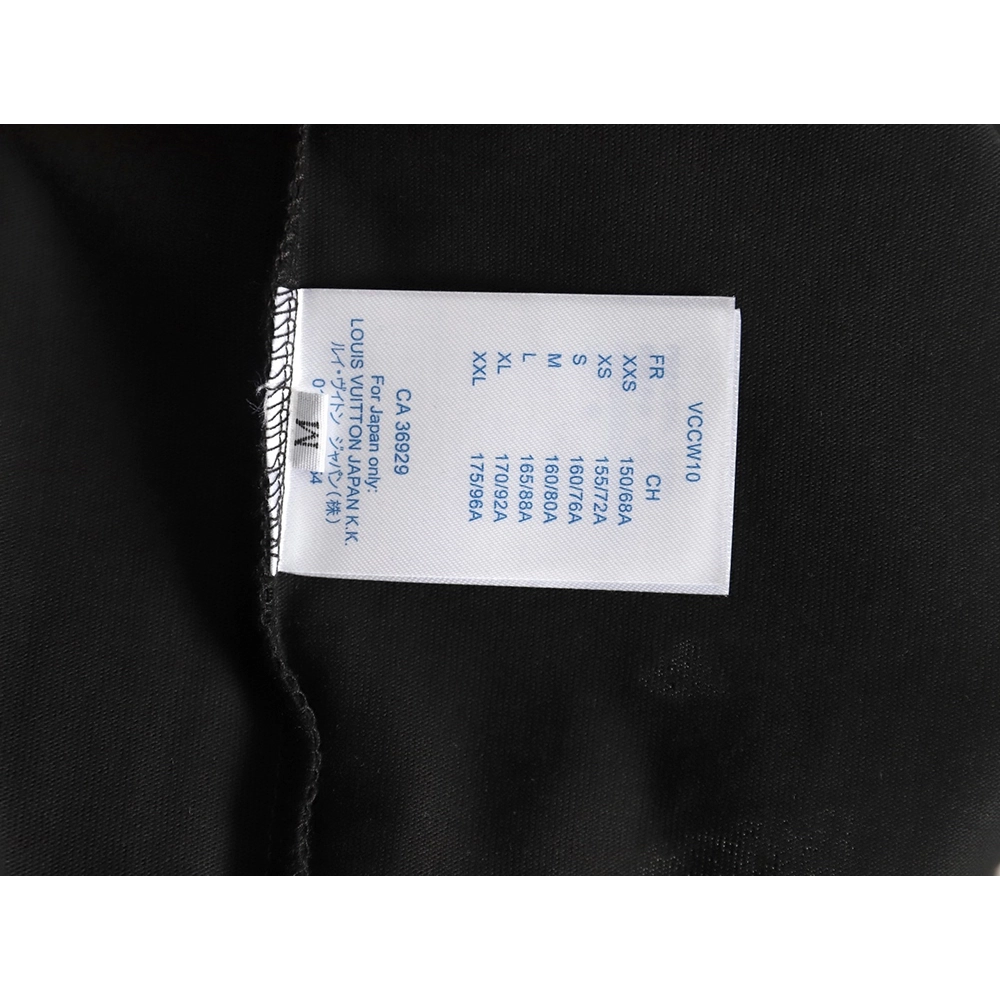 Louis Vuitton flame lettering print short sleeves TSK1,Louis Vuitton