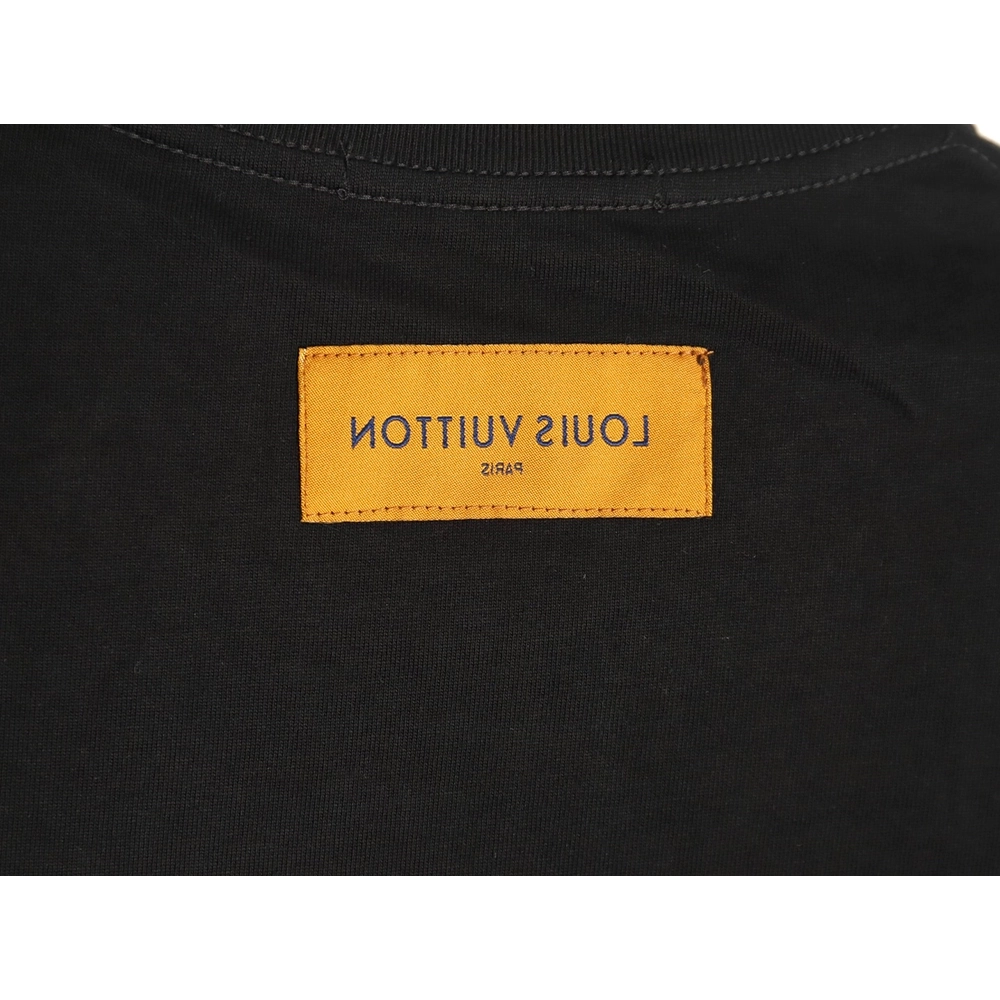Louis Vuitton flame lettering print short sleeves TSK1,Louis Vuitton