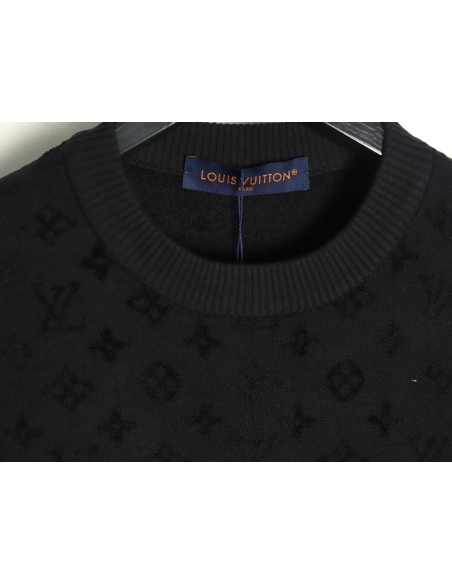 Louis Vuitton jacquard patchwork knitted short-sleeved T-shirt,Louis Vuitton