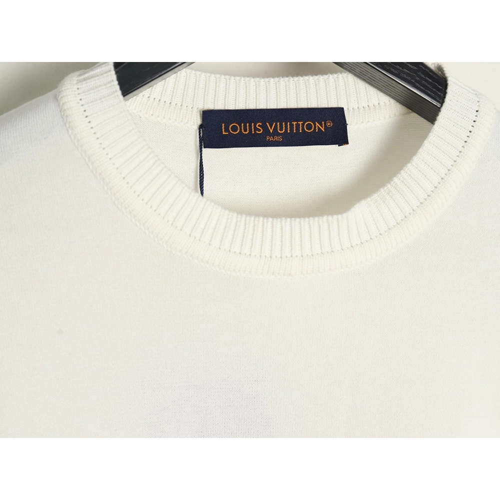 Louis Vuitton rope embroidery knitted short-sleeved T-shirt,Louis Vuitton