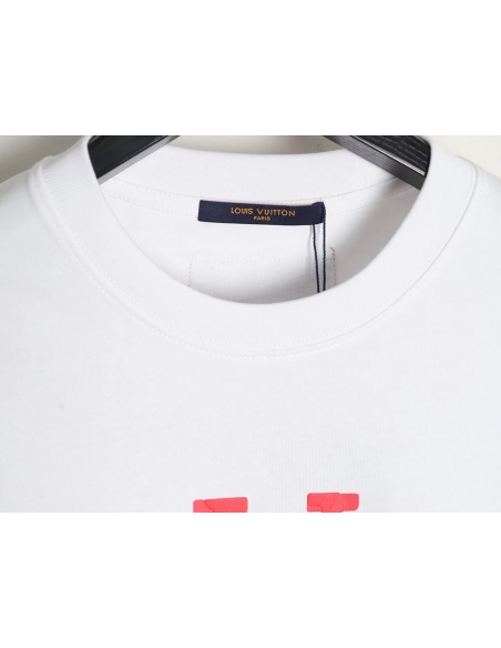 Louis Vuitton letter print logo short sleeves,Louis Vuitton