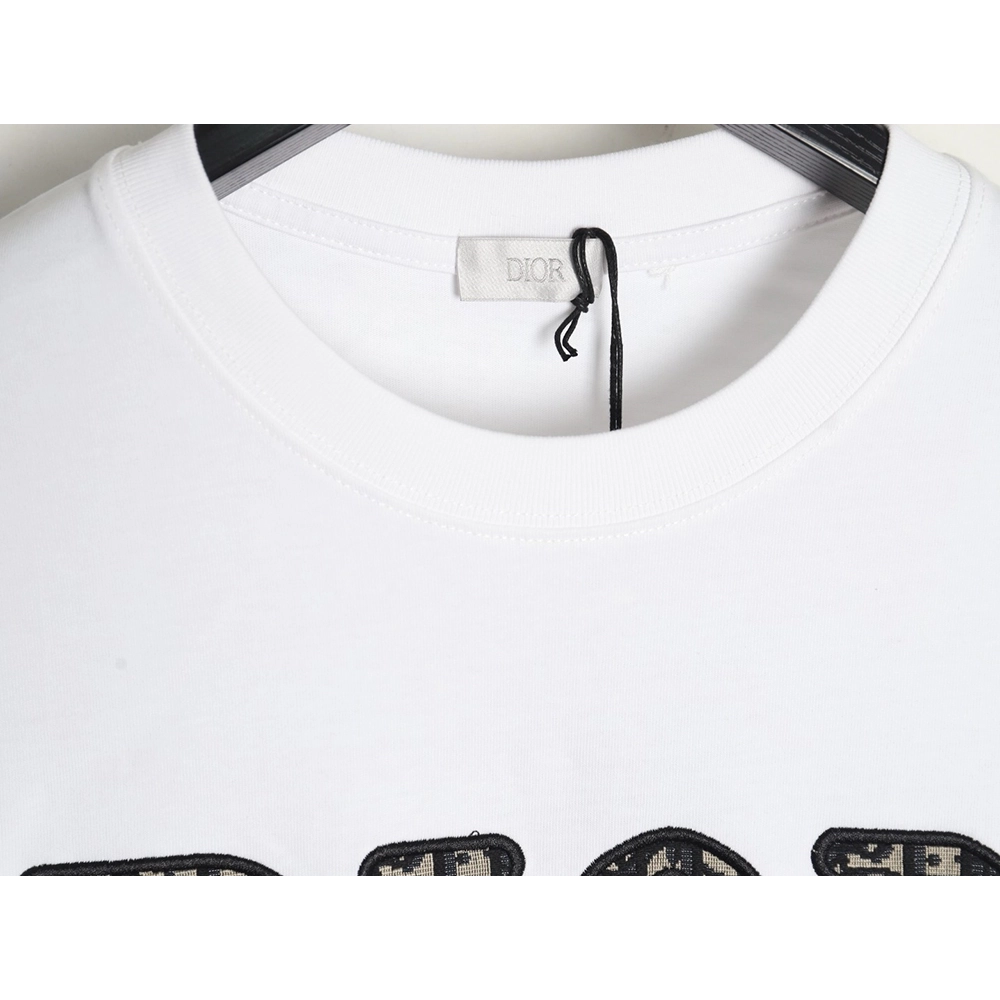 Dior presbyopia embroidered letter short sleeves,Dior