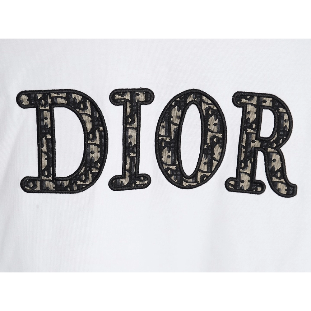 Dior presbyopia embroidered letter short sleeves,Dior