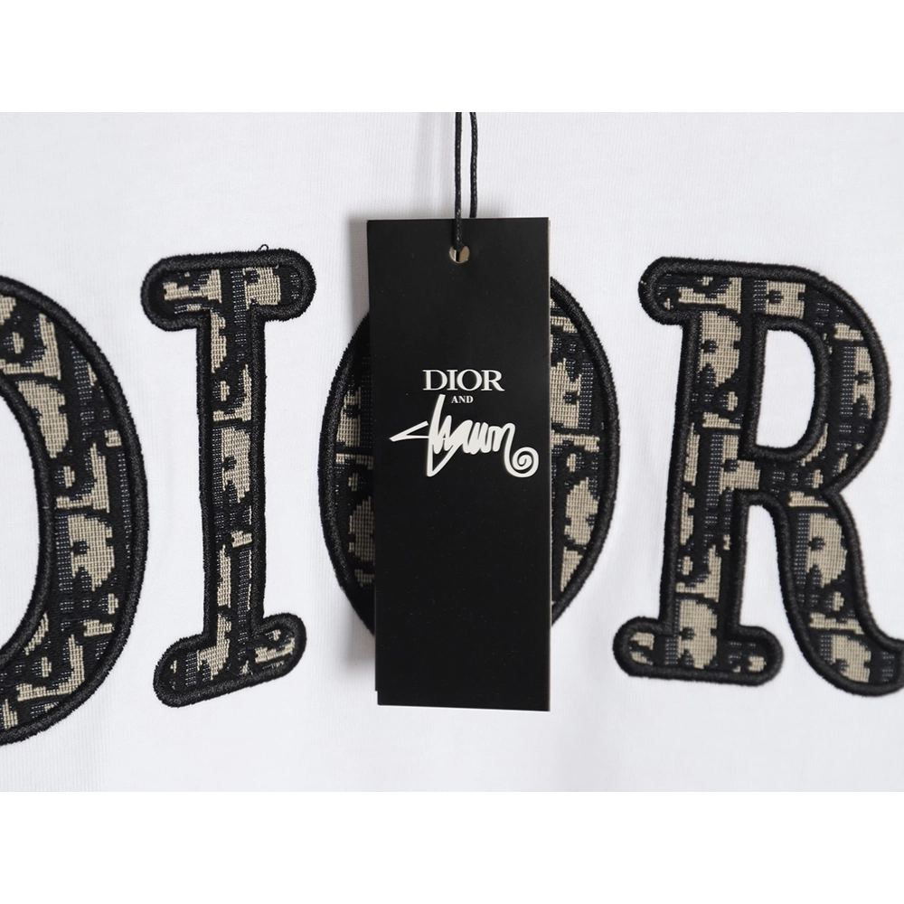 Dior presbyopia embroidered letter short sleeves,Dior