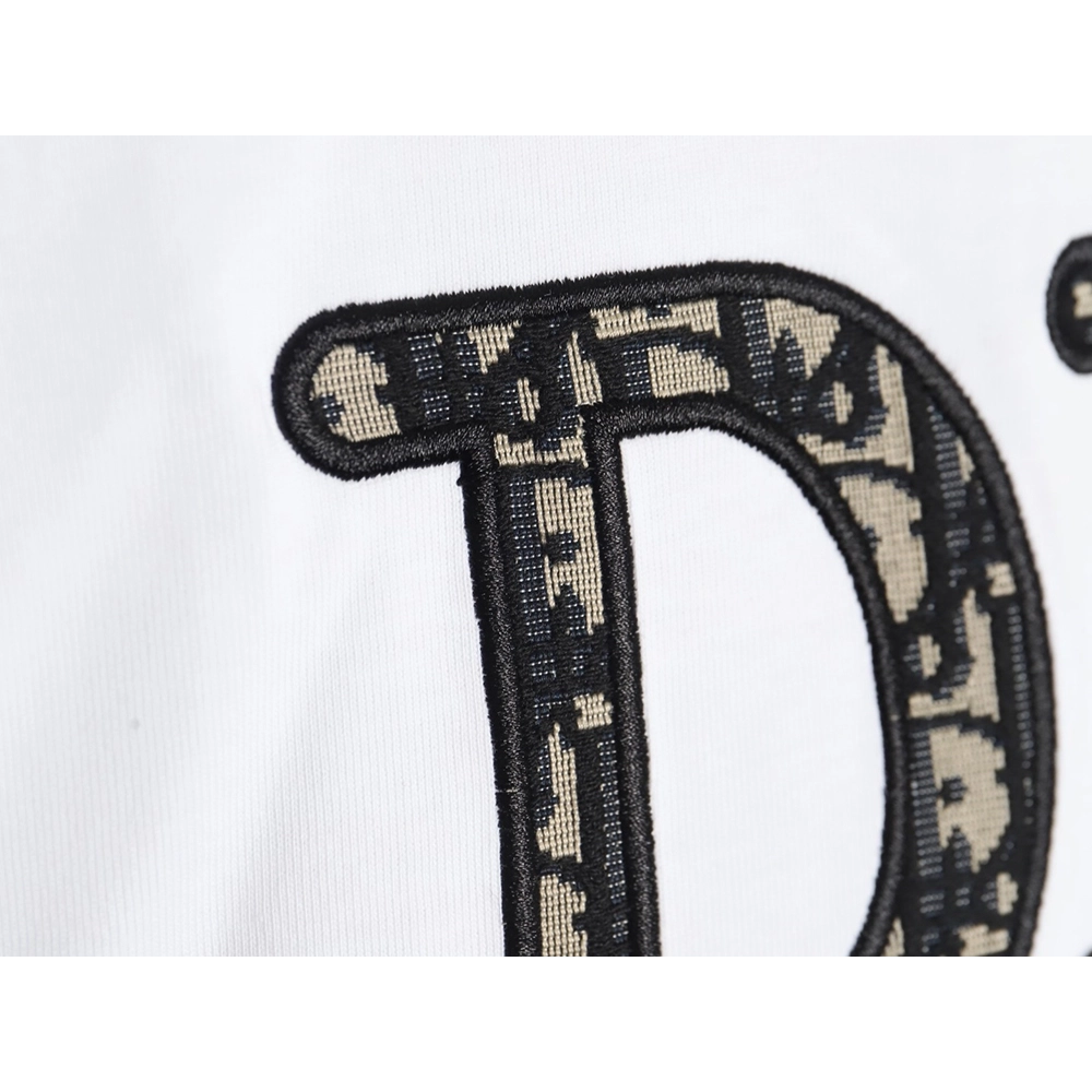 Dior presbyopia embroidered letter short sleeves,Dior